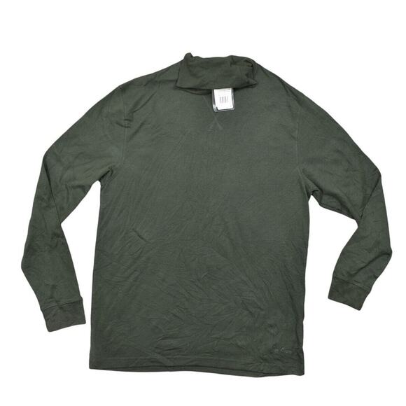 Bare Denim 2XL Green Cotton Pullover Sweater BLANK With Tags Turtle Neck - Picture 1 of 8
